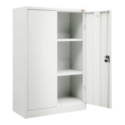 Armoire d'outillage STIER avec 2 tablettes 1200x920x420 mm, gris clair, soudée-3