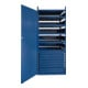 Armoire LOGS 145 H1550xl540xP390mm 8 tiroirs 5 tablettes bleu RAL LOGS-1