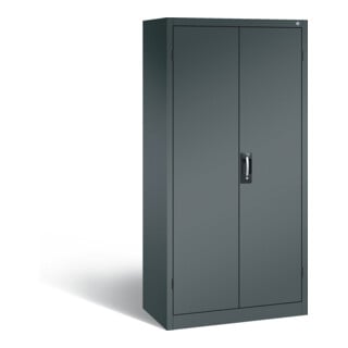 Armoire pour batteries C+P pour 15 outils éléctriques, H 1 950 x l 930 x P 500 mm, gris anthracite