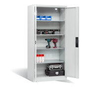 Armoire pour batteries C+P pour 5 outils éléctriques, H 1 950 x l 930 x P 500 mm, gris clair-2