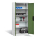 Armoire pour batteries C+P pour 5 outils éléctriques, H 1 950 x l 930 x P 500 mm, vert réséda/gris clair-5