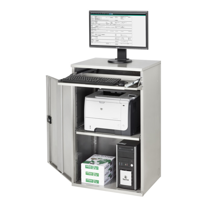 Rau Armoire pour ordinateur en acier inoxydable M60 520 mm