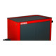 Armoire roulante STIER avec 2 tablettes-2