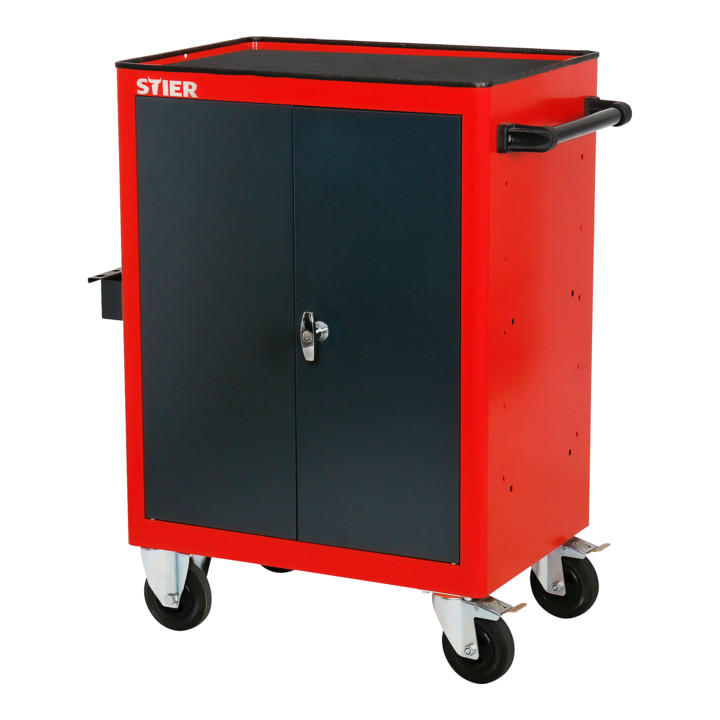 Armoire roulante STIER avec 2 tablettes