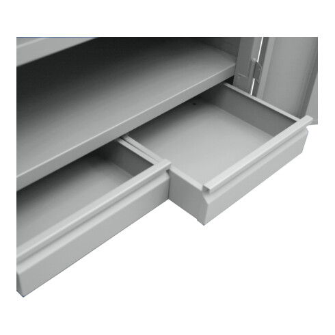 Armoire suspendue pour l'atelier STIER avec tiroirs, gris clair, HxlxP 600x650x320 mm