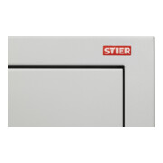 Armoire universelle STIER avec 4 étagères 1800x800x380mm soudées gris clair-2