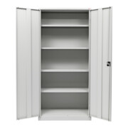 Armoire universelle STIER avec 4 étagères 1800x800x380mm soudées gris clair-4