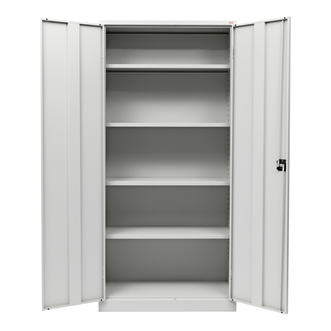 Armoire universelle STIER avec 4 étagères 1800x800x380mm soudées gris clair