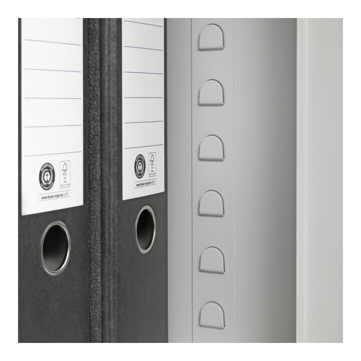 Armoire universelle STIER avec 4 étagères 1800x800x380mm soudées gris clair