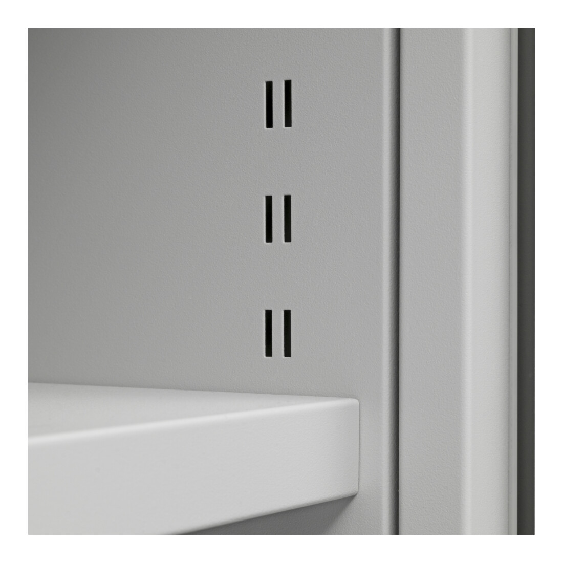 Armoire universelle STIER avec 4 étagères 1800x800x380mm soudées gris clair