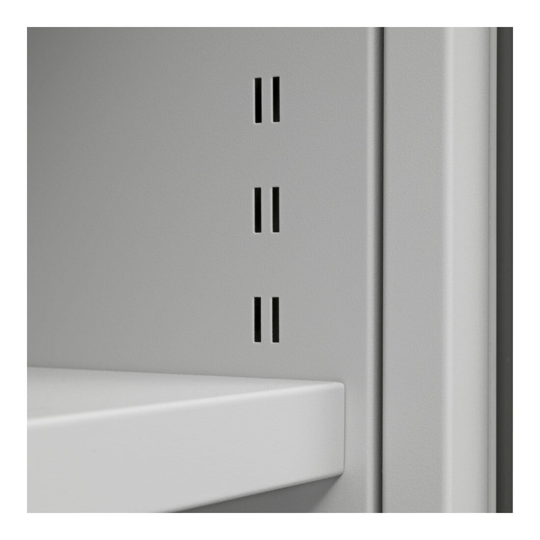 Armoire universelle STIER avec 4 étagères 1950x920x420mm gris clair soudées