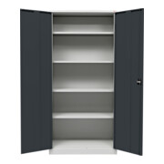 Armoire universelle STIER avec 4 tablettes 1 800x800x380 mm, gris anthracite, soudée-4