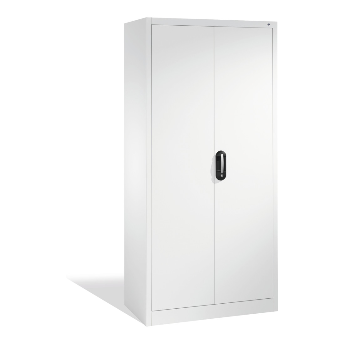 Armoire vestiaire C+P Acurado avec portes battantes, H1950xL930xP400mm Façade blanc pur Corps blanc pur
