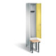 Armoire vestiaire C+P Classic, H1850xL320xP500mm, 8030-10|S10294