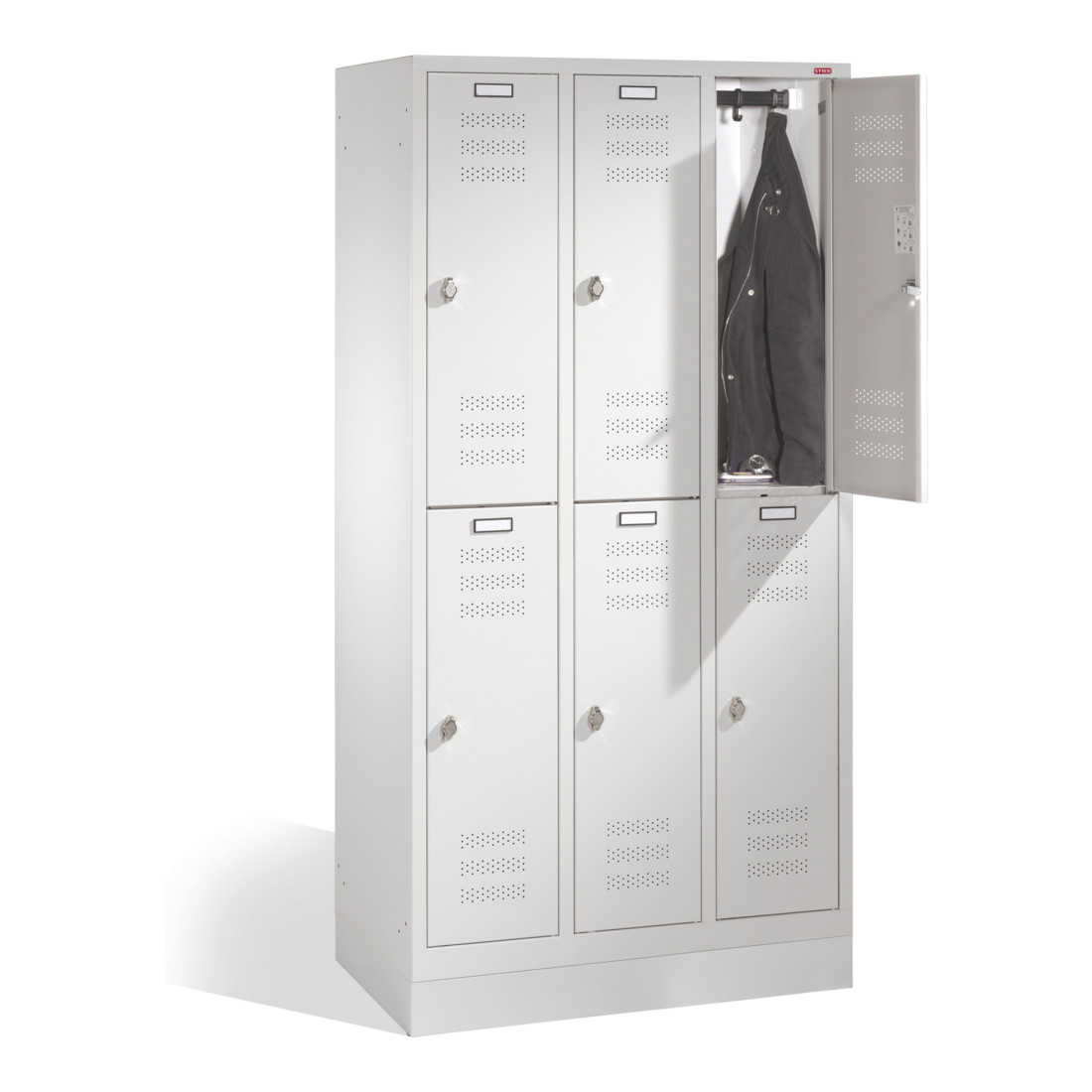 Casier STIER à double étage sur base 1800 x 500 mm