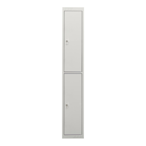 Armoire-vestiaire STIER, 2 casiers, 1 800x300x500 mm, gris clair