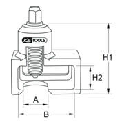 Arrache-rotules pour Volvo, 85,0 mm KS Tools-3