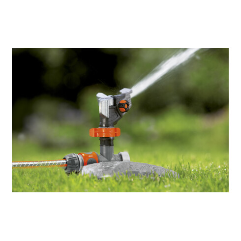 Arroseur à impulsions, circulaire et sectoriel GARDENA Premium (sur chariot)