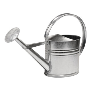 Arrosoir 10 l argent métal galvanisé