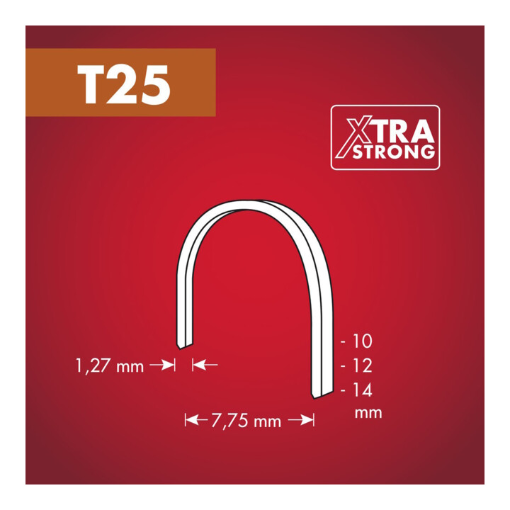 Arrow Fastener Collier de câble T25 en acier galvanisé