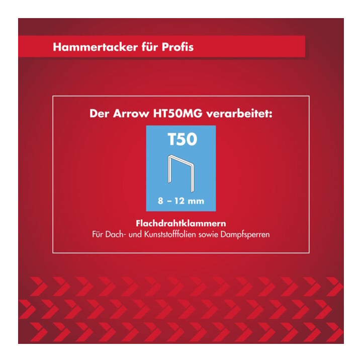 Arrow Fastener Hammertacker HT50MG Magnesiumgehäuse