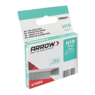 Arrow Fastener Klammer Feindraht H19 verzinkt Stahl