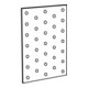 ART 81506 Lochplatte Stahl 140 x 100 x 2 sendzimirverz. FS