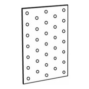 ART 81506 Lochplatte Stahl 140 x 100 x 2 sendzimirverz. FS-3