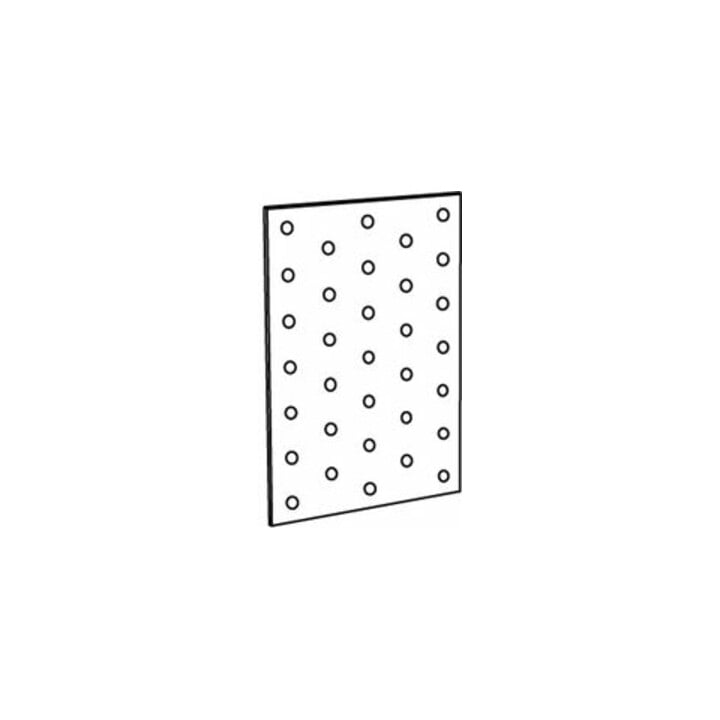 ART 81506 Lochplatte Stahl 400 x 100 x 2 sendzimirverz. FS