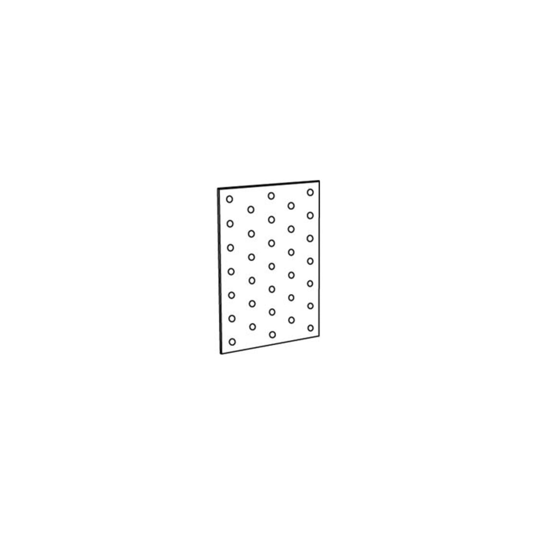 ART 81506 Lochplatte Stahl 400 x 100 x 2 sendzimirverz. FS