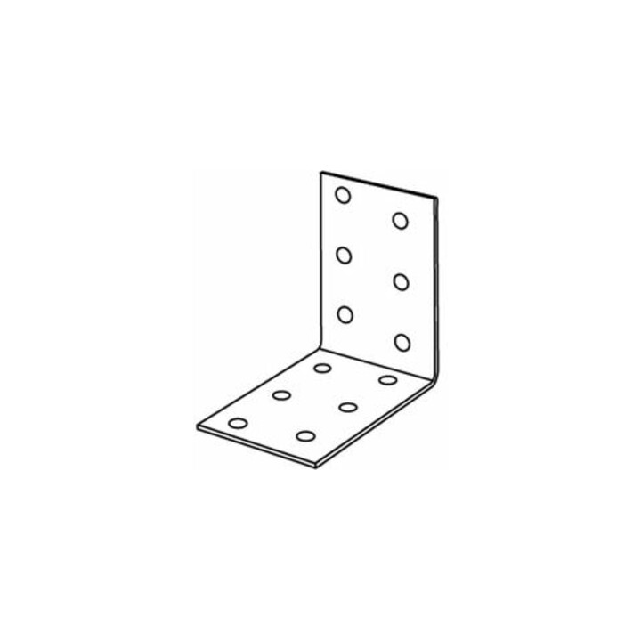 ART 81507 Lochplattenwinkel Stahl 40 x 40 x 60 sendzimirverz. FS ; Industrial Quality Supplies