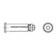 ART 82031 Lindapter Hollo Bolt mit Senkkopf, Edelstahl A4-1