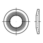 ART 88124 TECKENTRUP-Sperrkantscheiben C 60 flZnnc NSK-M 10 flZn S