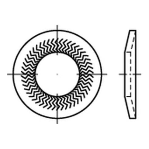 ART 88125 TECKENTRUP-Sperrkantscheiben C 60 flZnnc NSK-B 8 flZnnc S Federstahl