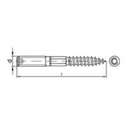 ART 88149 Stockschraube Stahl Typ 23E M 10 x 80 galv. verzinkt gal Zn S-3