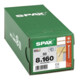 ART 88196 SPAX Seko mit Fräsrippen und Cutsp. St. WIROX 8 x 160 -T40 gal Zn S