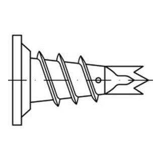 ART 88598 FISCHER-Gipskartondübel GKM Metall 12, galv. verzinkt S
