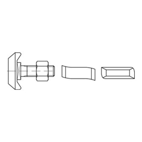 ART 88940 Halfenschr. Typ 40/22 8.8 feuerverzinkt tZn S