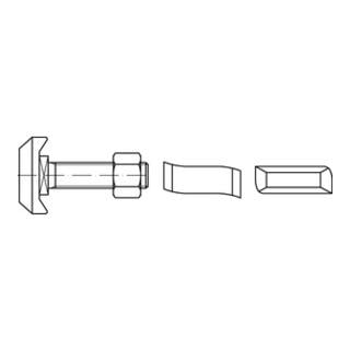 ART 88950 Halfenschr. Typ 50/30 8.8 feuerverzinkt tZn S 4.6