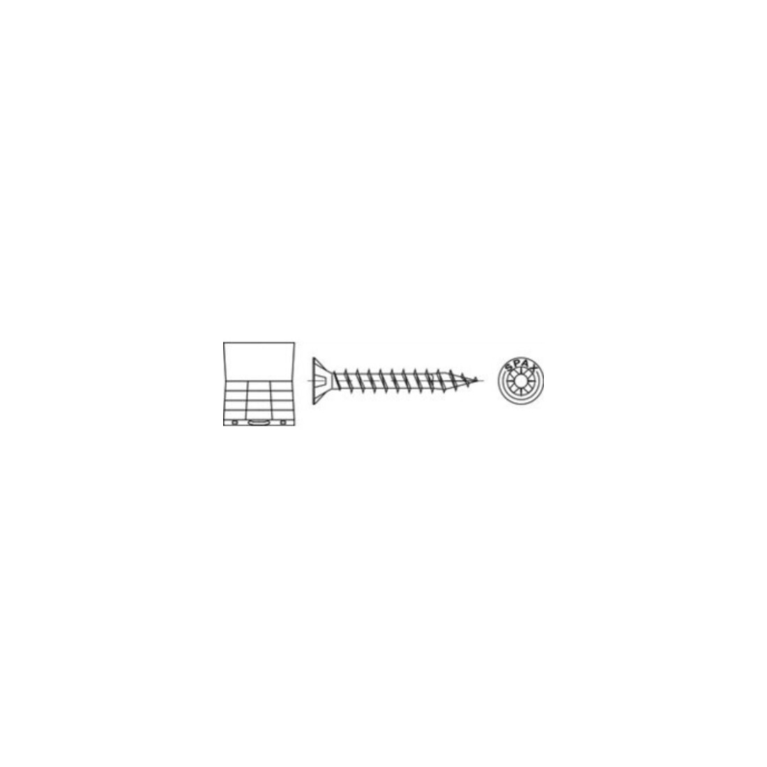 ART 89021 SPAX Sortiment L-BOXX YELLOX A2J, Montagekoffer gal ZnC S