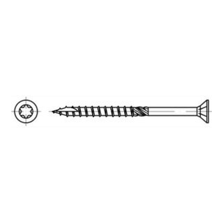 ART 89091 Holzbauschrauben CE Stahl 6 x 90/52 -T30 gal Zn gal Zn FS