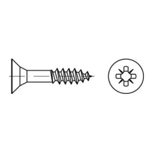ART 89097 Spanplattenschrauben Seko CE A 2-Z Teilgewinde A 2 S