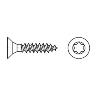ART 89098 Spanplattenschrauben Senkkopf CE Vollgewinde, Stahl