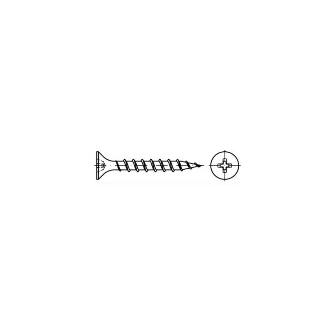 ART 89150 Schnellbauschraube Stahl H phosphatiert FS