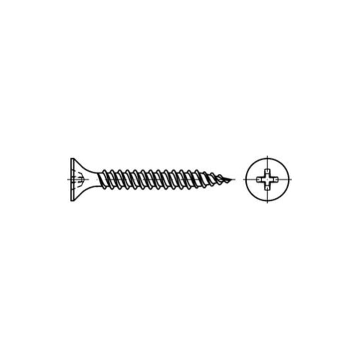 ART 89151 Schnellbauschraube Stahl 4,2 x 55 -H phosphatiert FS