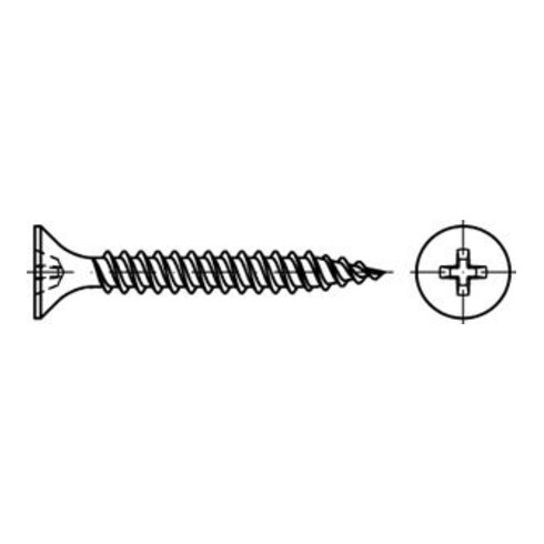 ART 89151 Schnellbauschraube Stahl H phosphatiert FK