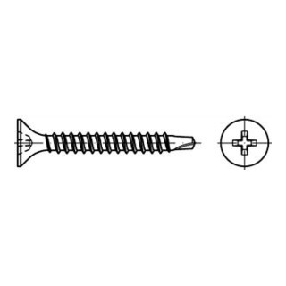 ART 89152 Schnellbauschraube Stahl 3,5 x 25 -H phosphatiert FS
