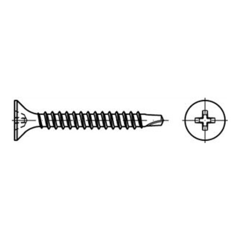 ART 89152 Schnellbauschraube Stahl H phosphatiert FK