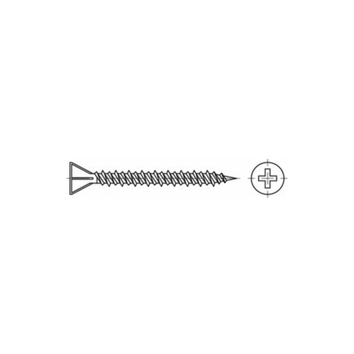 ART 89153 Gipsfaserplattenschraube Stahl 3,9 x 19 -H phosphatiert FS