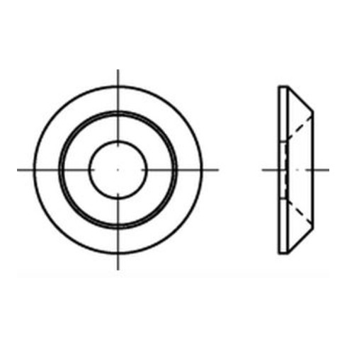 Senkscheiben 89184 CE-Stahl Typ B galvanisch verzinkt